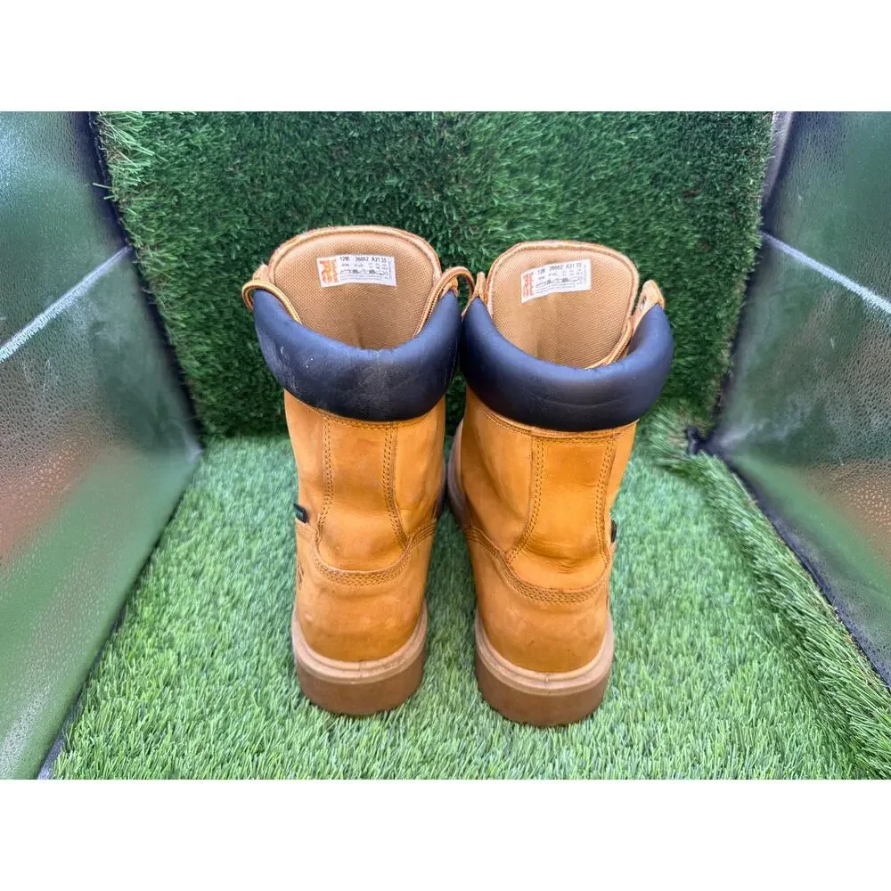 Timberland Direct Attach TB126002713 Combat Boot Mens 12 Brown Leather Steel Toe